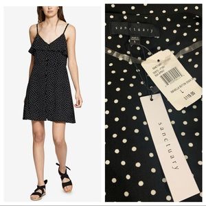 Sanctuary Rafaella Dot-print Ruffled dress